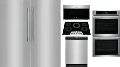 6 Piece Package Includes Refrigerator, Freezer, Cooktop, Wall Oven, Microwave And Dishwasher