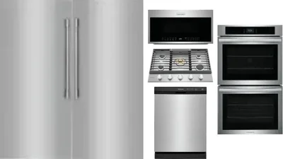 6 Piece Package Includes Refrigerator, Freezer, Cooktop, Wall Oven, Microwave And Dishwasher