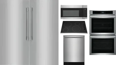 6 Piece Package Includes Refrigerator, Freezer, Cooktop, Wall Oven, Microwave And Dishwasher