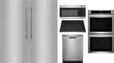 6 Piece Package Includes Refrigerator, Freezer, Cooktop, Wall Oven, Microwave And Dishwasher