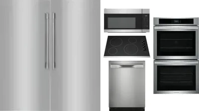 6 Piece Package Includes Refrigerator, Freezer, Cooktop, Wall Oven, Microwave And Dishwasher