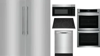 6 Piece Package Includes Refrigerator, Freezer, Cooktop, Wall Oven, Microwave And Dishwasher