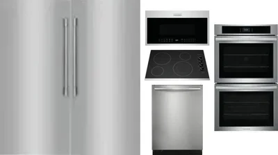 6 Piece Package Includes Refrigerator, Freezer, Cooktop, Wall Oven, Microwave And Dishwasher