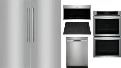 6 Piece Package Includes Refrigerator, Freezer, Cooktop, Wall Oven, Microwave And Dishwasher