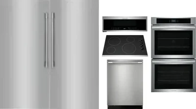 6 Piece Package Includes Refrigerator, Freezer, Cooktop, Wall Oven, Microwave And Dishwasher