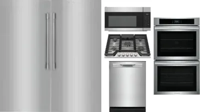 6 Piece Package Includes Refrigerator, Freezer, Cooktop, Wall Oven, Microwave And Dishwasher