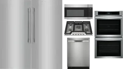 6 Piece Package Includes Refrigerator, Freezer, Cooktop, Wall Oven, Microwave And Dishwasher