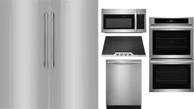 6 Piece Package Includes Refrigerator, Freezer, Cooktop, Wall Oven, Microwave And Dishwasher
