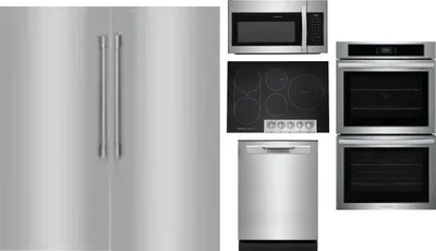 6 Piece Package Includes Refrigerator, Freezer, Cooktop, Wall Oven, Microwave And Dishwasher