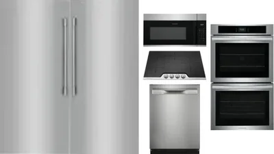 6 Piece Package Includes Refrigerator, Freezer, Cooktop, Wall Oven, Microwave And Dishwasher