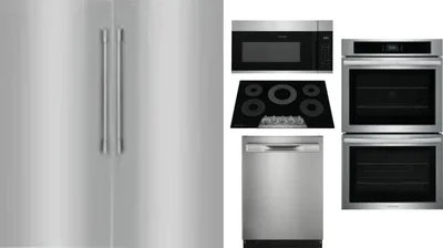 6 Piece Package Includes Refrigerator, Freezer, Cooktop, Wall Oven, Microwave And Dishwasher