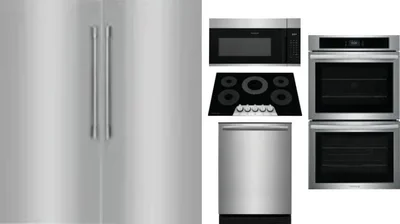 6 Piece Package Includes Refrigerator, Freezer, Cooktop, Wall Oven, Microwave And Dishwasher