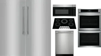 6 Piece Package Includes Refrigerator, Freezer, Cooktop, Wall Oven, Microwave And Dishwasher