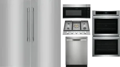 6 Piece Package Includes Refrigerator, Freezer, Cooktop, Wall Oven, Microwave And Dishwasher