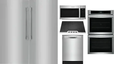 6 Piece Package Includes Refrigerator, Freezer, Cooktop, Wall Oven, Microwave And Dishwasher