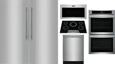 6 Piece Package Includes Refrigerator, Freezer, Cooktop, Wall Oven, Microwave And Dishwasher