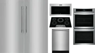6 Piece Package Includes Refrigerator, Freezer, Cooktop, Wall Oven, Microwave And Dishwasher