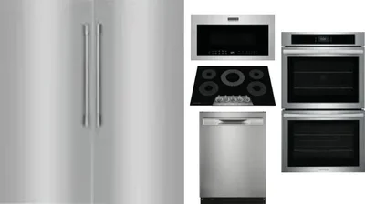 6 Piece Package Includes Refrigerator, Freezer, Cooktop, Wall Oven, Microwave And Dishwasher