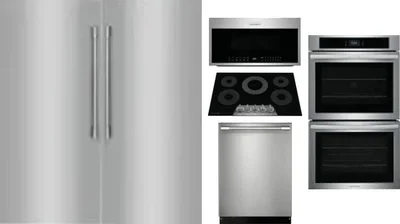 6 Piece Package Includes Refrigerator, Freezer, Cooktop, Wall Oven, Microwave And Dishwasher
