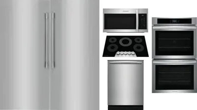 6 Piece Package Includes Refrigerator, Freezer, Cooktop, Wall Oven, Microwave And Dishwasher