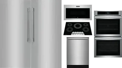 6 Piece Package Includes Refrigerator, Freezer, Cooktop, Wall Oven, Microwave And Dishwasher