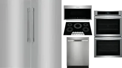 6 Piece Package Includes Refrigerator, Freezer, Cooktop, Wall Oven, Microwave And Dishwasher