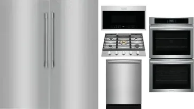 6 Piece Package Includes Refrigerator, Freezer, Cooktop, Wall Oven, Microwave And Dishwasher
