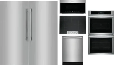 6 Piece Package Includes Refrigerator, Freezer, Cooktop, Wall Oven, Microwave And Dishwasher