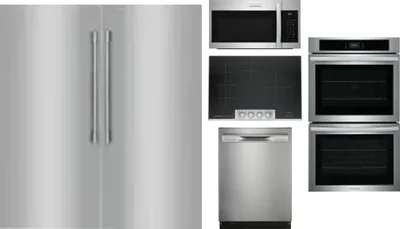 6 Piece Package Includes Refrigerator, Freezer, Cooktop, Wall Oven, Microwave And Dishwasher