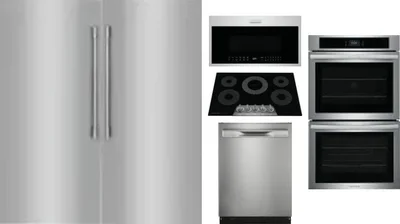 6 Piece Package Includes Refrigerator, Freezer, Cooktop, Wall Oven, Microwave And Dishwasher