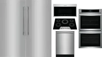 6 Piece Package Includes Refrigerator, Freezer, Cooktop, Wall Oven, Microwave And Dishwasher