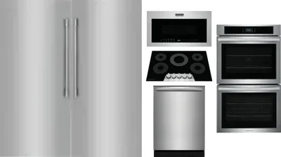 6 Piece Package Includes Refrigerator, Freezer, Cooktop, Wall Oven, Microwave And Dishwasher
