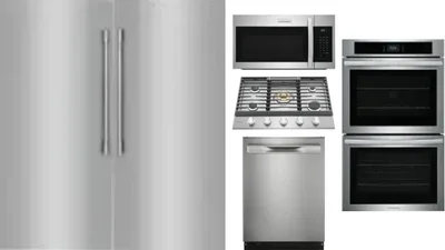 6 Piece Package Includes Refrigerator, Freezer, Cooktop, Wall Oven, Microwave And Dishwasher