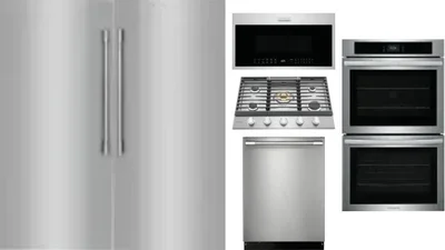 6 Piece Package Includes Refrigerator, Freezer, Cooktop, Wall Oven, Microwave And Dishwasher