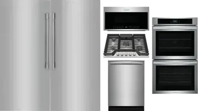 6 Piece Package Includes Refrigerator, Freezer, Cooktop, Wall Oven, Microwave And Dishwasher