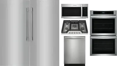 6 Piece Package Includes Refrigerator, Freezer, Cooktop, Wall Oven, Microwave And Dishwasher
