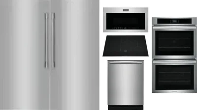 6 Piece Package Includes Refrigerator, Freezer, Cooktop, Wall Oven, Microwave And Dishwasher