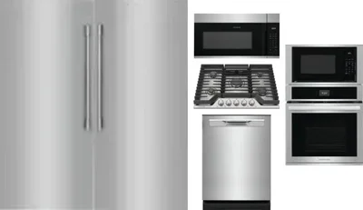 6 Piece Package Includes Refrigerator, Freezer, Cooktop, Wall Oven, Microwave And Dishwasher