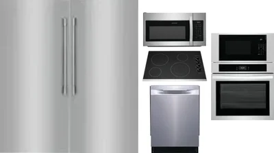 6 Piece Package Includes Refrigerator, Freezer, Cooktop, Wall Oven, Microwave And Dishwasher