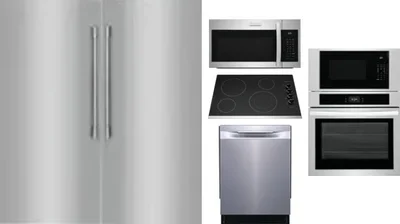 6 Piece Package Includes Refrigerator, Freezer, Cooktop, Wall Oven, Microwave And Dishwasher