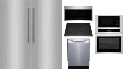 6 Piece Package Includes Refrigerator, Freezer, Cooktop, Wall Oven, Microwave And Dishwasher