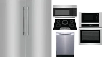 6 Piece Package Includes Refrigerator, Freezer, Cooktop, Wall Oven, Microwave And Dishwasher