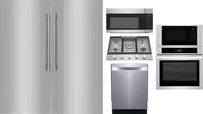 6 Piece Package Includes Refrigerator, Freezer, Cooktop, Wall Oven, Microwave And Dishwasher