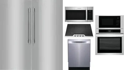 6 Piece Package Includes Refrigerator, Freezer, Cooktop, Wall Oven, Microwave And Dishwasher