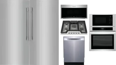6 Piece Package Includes Refrigerator, Freezer, Cooktop, Wall Oven, Microwave And Dishwasher
