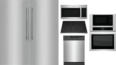 6 Piece Package Includes Refrigerator, Freezer, Cooktop, Wall Oven, Microwave And Dishwasher