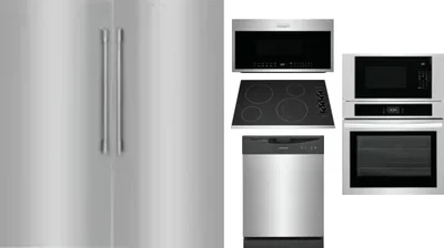 6 Piece Package Includes Refrigerator, Freezer, Cooktop, Wall Oven, Microwave And Dishwasher