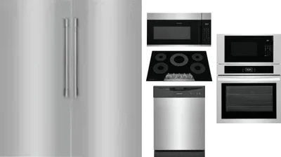 6 Piece Package Includes Refrigerator, Freezer, Cooktop, Wall Oven, Microwave And Dishwasher