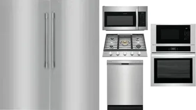 6 Piece Package Includes Refrigerator, Freezer, Cooktop, Wall Oven, Microwave And Dishwasher