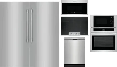 6 Piece Package Includes Refrigerator, Freezer, Cooktop, Wall Oven, Microwave And Dishwasher